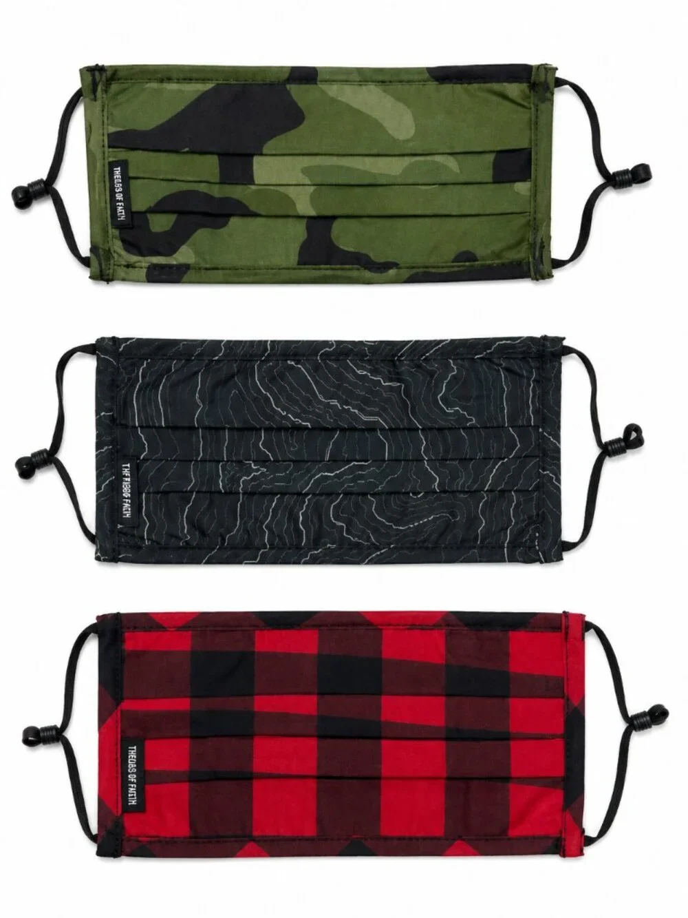 American Eagle Reusable Cloth Face Masks - Camo, Plaid, & Black 3 Pack NWT